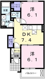 ナーシサス ガーデンの間取り画像