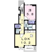 カーサ藍Cの間取り画像