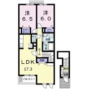 ブルースカイ幸和Ⅰの間取り画像