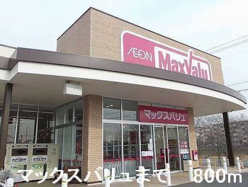 近くのマックスバリュまで800m(徒歩10分)
