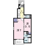 クレッセント 長瀬の間取り画像