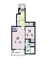 ル シェル ブルー Bの間取り画像