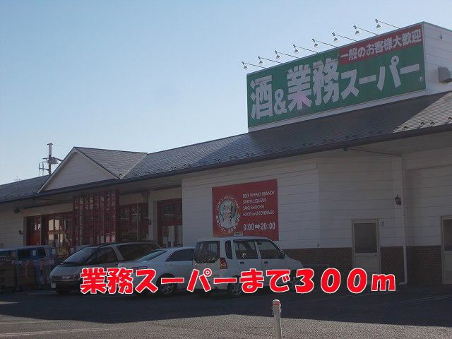 近くの業務スーパーまで300m(徒歩4分)