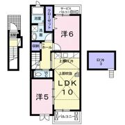 リリーハイツ富竹 Bの間取り画像
