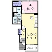 クレール聖徳Aの間取り画像