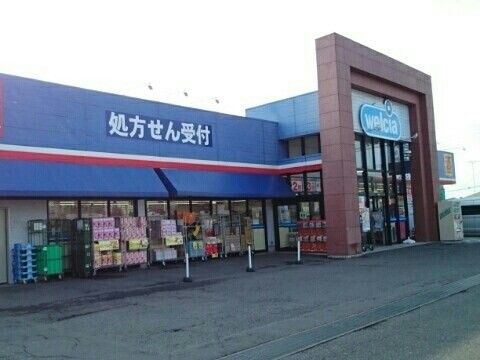近くのウエルシア真岡熊倉店まで500m(徒歩7分)