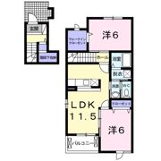 ナックフクジュニュータウンAの間取り画像