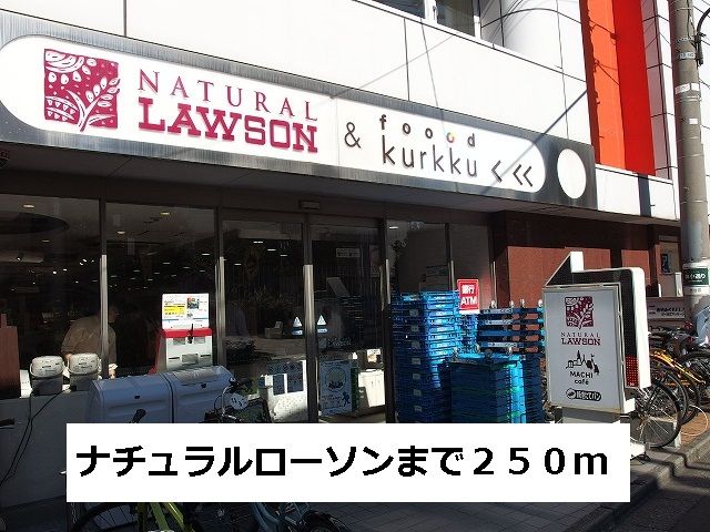 近くのナチュラルローソンまで250m（徒歩4分）