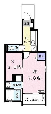 アリーヴィオⅢノースの間取り画像