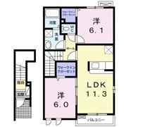 ミモザⅠの間取り画像