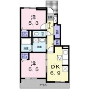 リバーヒル2 Bの間取り画像