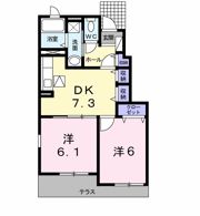 ガーベラⅠの間取り画像