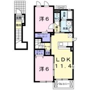ルーエンハイムⅡBの間取り画像