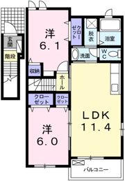 フルールBの間取り画像