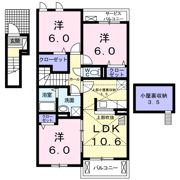 コンシェル シミズ Ⅵの間取り画像