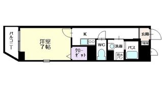 パークサイド 毛利の間取り画像