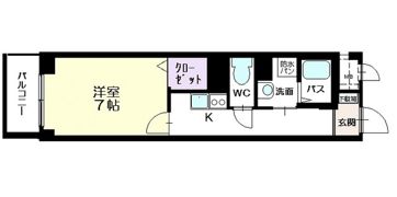 パークサイド 毛利の間取り画像