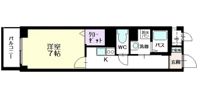 パークサイド 毛利の間取り画像