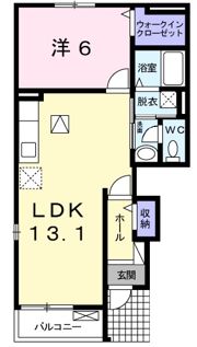 エアリーズ シエロ Aの間取り画像