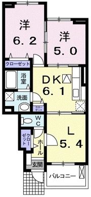 シャルマンコート広沢Fの間取り画像