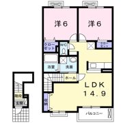 メゾン アンソレイエ Aの間取り画像