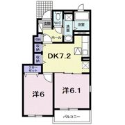 メゾン ソレイユCの間取り画像