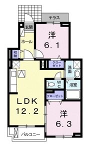 アプリコットⅠの間取り画像