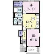 クラール Aの間取り画像