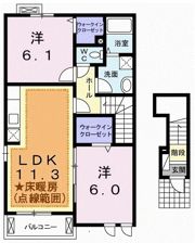 フィオーレドゥーエの間取り画像