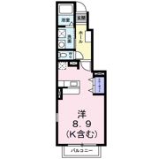サンライズ中尾 Aの間取り画像
