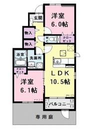 ハーベストガーデンⅠの間取り画像