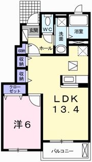 ラ・セレサAの間取り画像