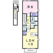 フリーデA・KⅡの間取り画像