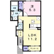ボヌールメゾンⅥの間取り画像
