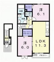 プラシード柿の木坂の間取り画像