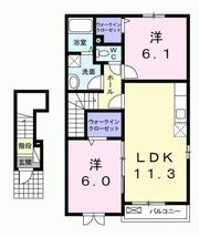 プラシード柿の木坂の間取り画像