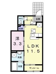 ルシェリアⅡの間取り画像