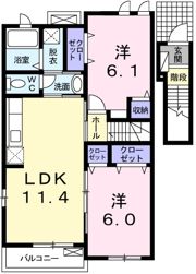 ソーレ・メゾンⅡの間取り画像