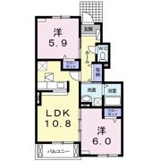 グレイスフル松露 Bの間取り画像