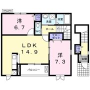 ノイハウスAの間取り画像