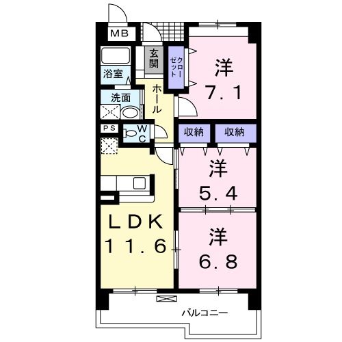 あかやま弐番館_間取り_0