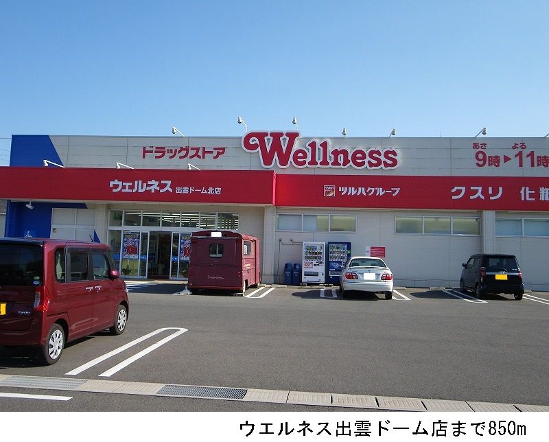 近くのウエルネス出雲ドーム北店まで850m(徒歩11分)
