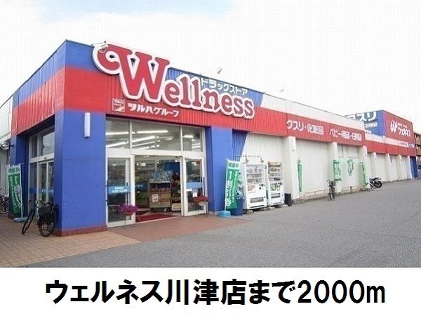 近くのウェルネス川津店まで2,000m（徒歩25分）