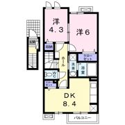 カーサメヌエット Dの間取り画像