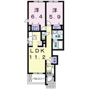 ドライアドBの間取り画像