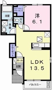 サニーレジデンス御着Bの間取り画像
