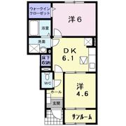 アムールⅡの間取り画像