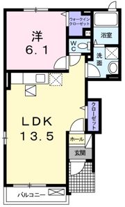 ガーデンヒルズBの間取り画像