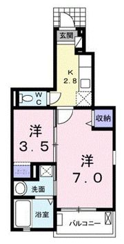 ムーン シーサの間取り画像