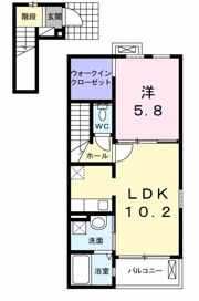 シェーン パラスト Ⅰの間取り画像
